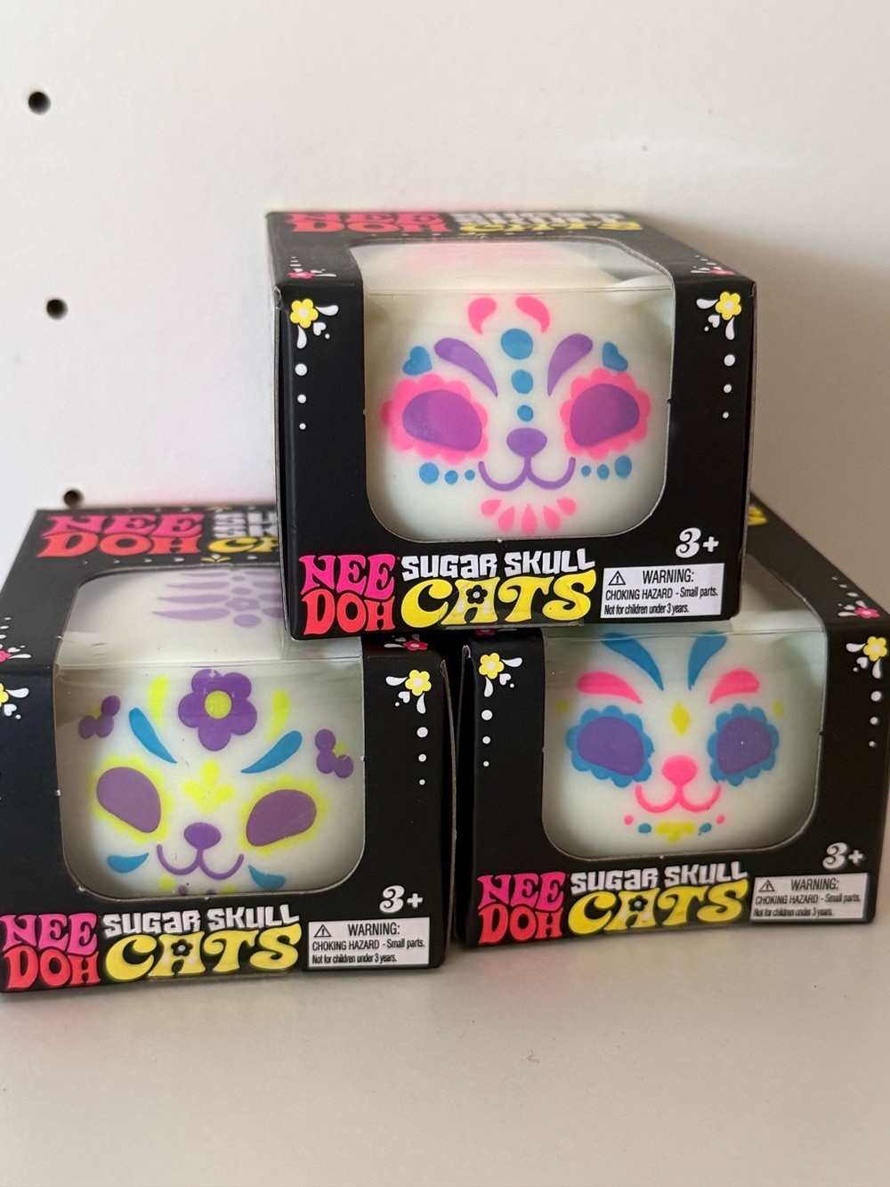 NeeDoh Sugar Skull Cats full set
